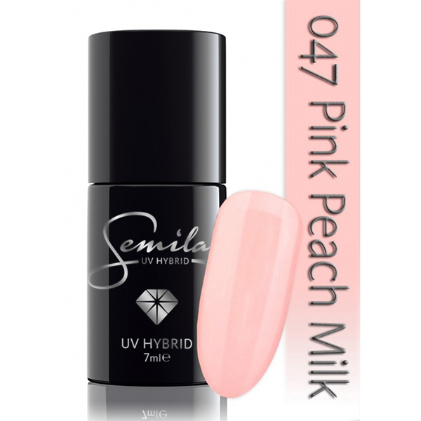 UV Hybrid Semilac Pink Peach Milk 047 - The Hair And Beauty Company
