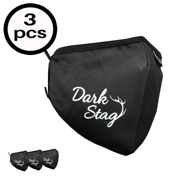 Dark Stag Reusable Face Mask Black | The Hair And Beauty Company