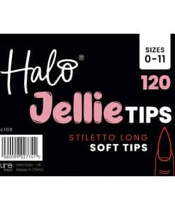Halo Jellie Nail Tips Long Stiletto Mixed 120 pack